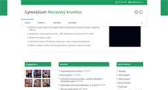 Desktop Screenshot of mkgym.cz